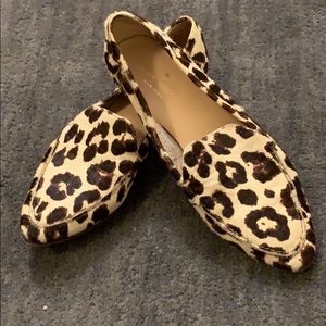 Kate Spade ♠️ Leopard Print, calf’s hair loafers